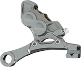 11.8" 4-Piston Rear Brake Calipers & Brackets, Chrome - 08+ Touring Brake Calipers With Bracket Arlen Ness