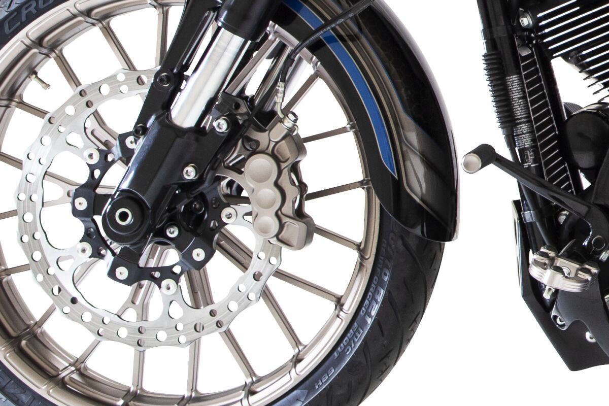 6-Piston Differential Bore Brake Calipers Left, 14" Titanium Brake Caliper Kits Arlen Ness