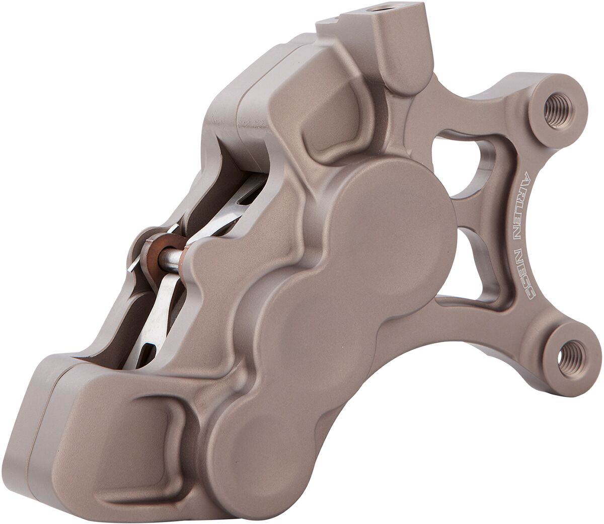 6-Piston Differential Bore Brake Calipers Right, 14" Titanium Brake Caliper Kits Arlen Ness