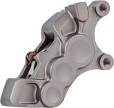 6-Piston Differential Bore Brake Calipers Right, 11.8" Titanium Brake Caliper Kits Arlen Ness