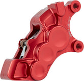 6-Piston Differential Bore Brake Calipers Right, 11.8" Red Brake Caliper Kits Arlen Ness