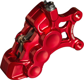 6-Piston Differential Bore Brake Calipers Left, 11.8" Red Brake Caliper Kits Arlen Ness