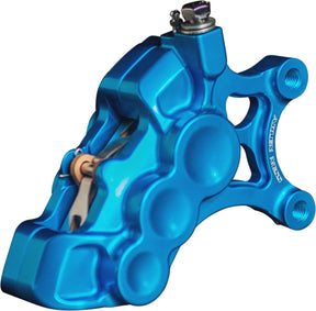 6-Piston Differential Bore Brake Calipers Right, 11.8" Blue Brake Caliper Kits Arlen Ness