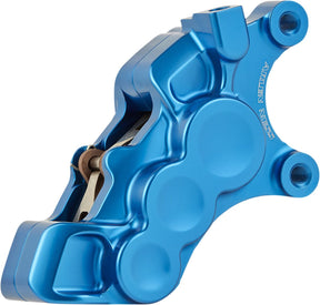 6-Piston Differential Bore Brake Calipers Right, 11.8" Blue Brake Caliper Kits Arlen Ness