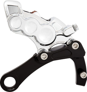 Arlen Ness Rear 6-Piston Brake Caliper Kit, Chrome - 18+ Softail Brake Caliper Kits Arlen Ness