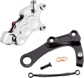 Arlen Ness Rear 6-Piston Brake Caliper Kit, Chrome - 18+ Softail Brake Caliper Kits Arlen Ness