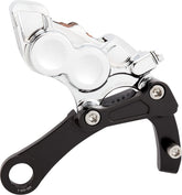 Arlen Ness Rear 4-Piston Brake Caliper Kit, Chrome - 18+ Softail Brake Caliper Kits Arlen Ness