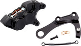 Arlen Ness Rear 4-Piston Brake Caliper Kit, Black - 18+ Softail Brake Caliper Kits Arlen Ness