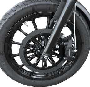 11.5" Radial Brake Caliper Mounting Bracket Left Single Disc, Black - 00+ Brake Conversion Kits Speed Merchant