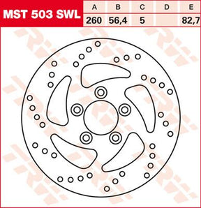 Trw Brake Rotor Non Floating Swing Design Left Brake Rotors Trw Default Title