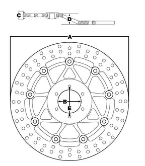 Trw Brake Rotor Non Floating Swing Design Left Brake Rotors Trw
