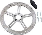 Arlen Ness 15" Left Big Brake Rotor - 06-13 Sportster Brake Rotors Arlen Ness