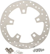 Drag Specialties Polished Stainless Steel Drilled Front Brake Rotor Brake Rotors Drag Specialties