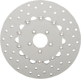 Drag Specialties Rotors Brake 11.8" Front Drilled Polished Stainless Steel Brake Rotors Drag Specialties