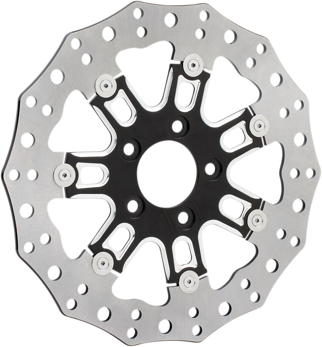 Brake Rotor For 7 Valve Wheel 11.8" Front Black Arlen Ness Default Title