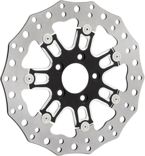 Brake Rotor For 7 Valve Wheel 11.8" Front Black Arlen Ness Default Title