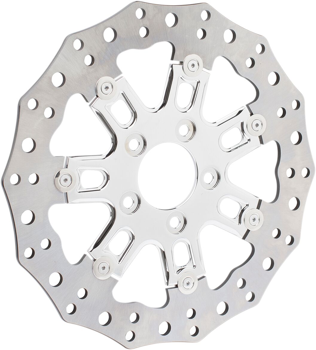 Brake Rotor For 7 Valve Wheel 11.8" Front Chrome Arlen Ness Default Title