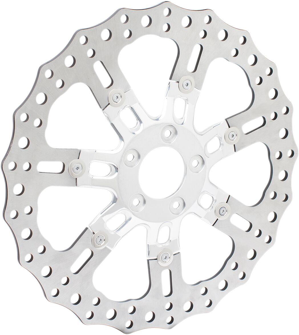 Brake Rotor For 7 Valve Wheel 14" Front Chrome Arlen Ness Default Title
