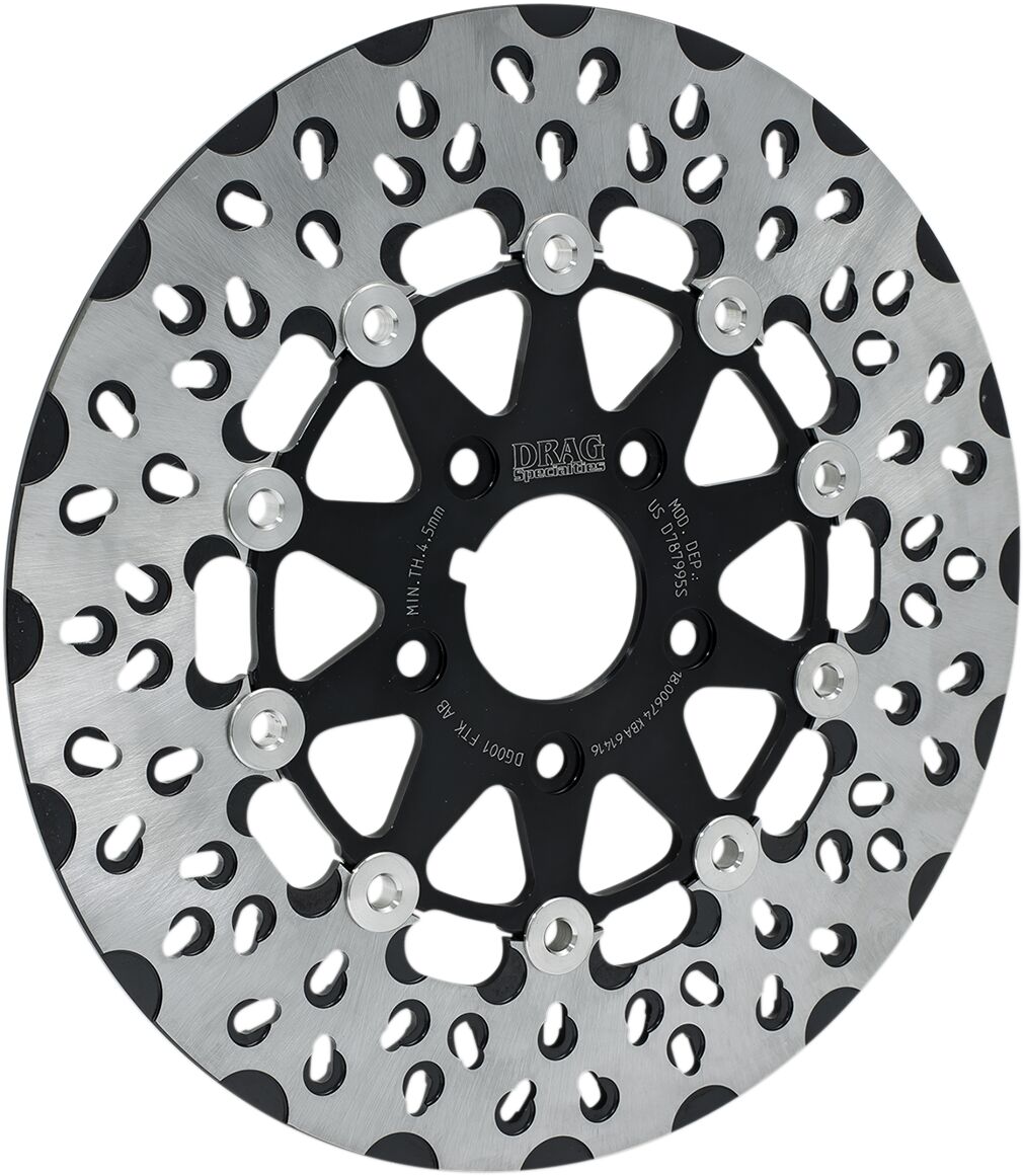 Drag Specialties Brake Rotor Diskle Bk BRAKE ROTORS - STREET Drag Specialties