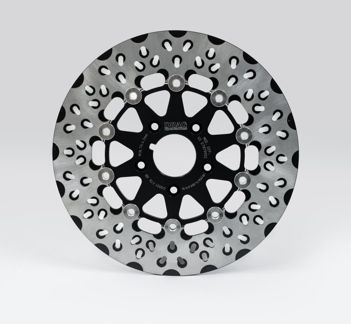 Drag Specialties Brake Rotor Diskle Bk BRAKE ROTORS - STREET Drag Specialties