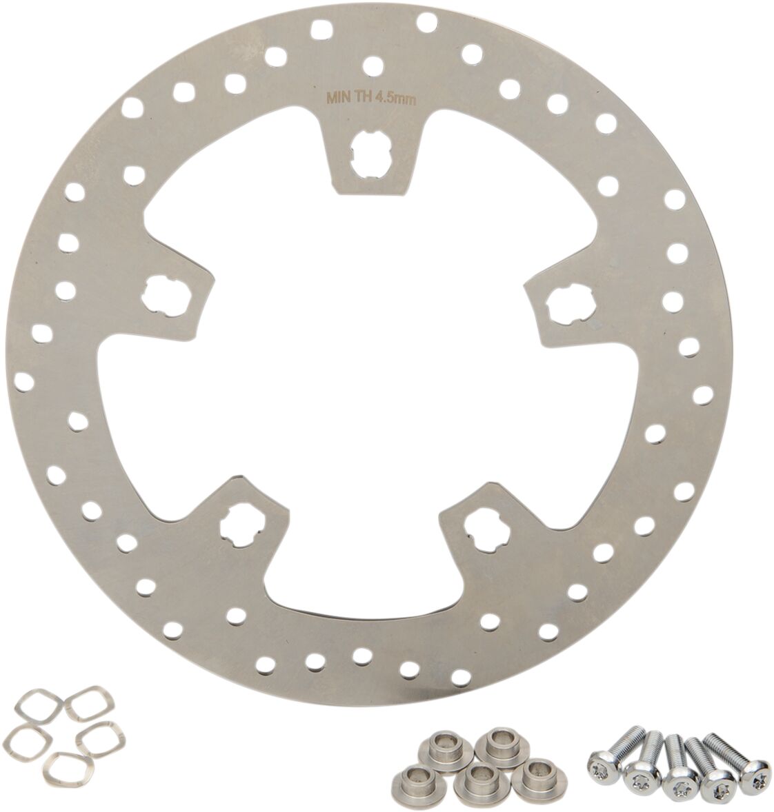 Drag Specialties Rotor Brake Front 11,5" Ground Finish Brake Rotors Drag Specialties