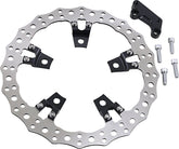 Arlen Ness 14" Jagged® Left Brake Rotor, Black - 14-23 Touring Brake Rotors Arlen Ness