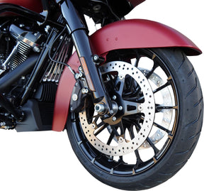 Arlen Ness 14" Right Big Brake Rotor Hub Mount, Black - 00-07 / 08+ Touring Brake Rotors Arlen Ness
