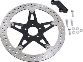 Arlen Ness 14" Right Big Brake Rotor Hub Mount, Black - 00-07 / 08+ Touring Brake Rotors Arlen Ness