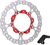 14" Right Billet Big Brake Rotors, Red - 14-24 Touring Brake Rotors Arlen Ness