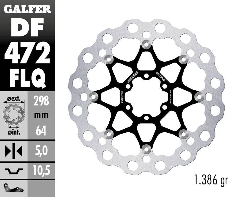 Galfer Brake Disc Float Cubiq BRAKE ROTORS - STREET Galfer