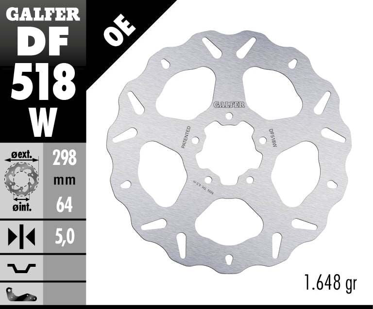 Galfer Brake Rotor Fixed Wave Brake Rotors Galfer