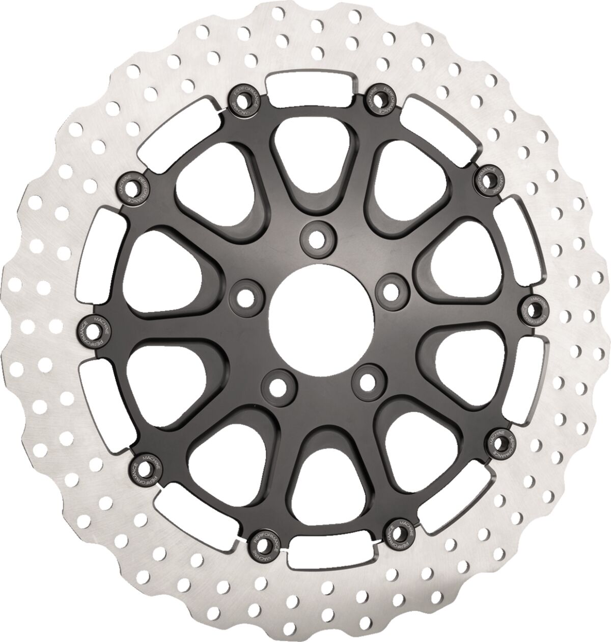 13" Front Rotor, Black - 09-24 Touring Brake Rotors Slyfox