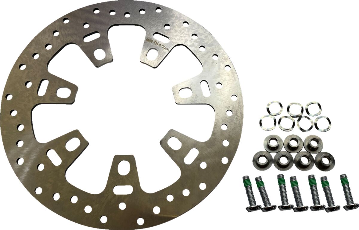 Drag Specialties Rotor Front 11.8" Stainless 7 Lug Brake Rotors Drag Specialties