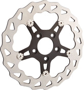 Arlen Ness 11.8" Floating Rotator II Left Brake Rotor, Black Brake Rotors Arlen Ness