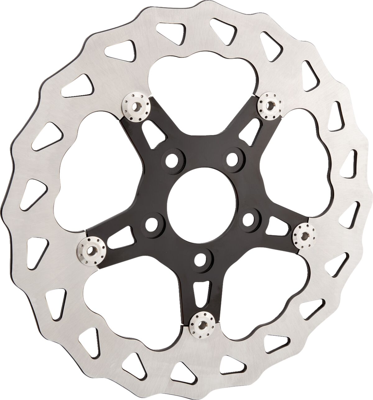 Arlen Ness 11.5" Floating Rotator II Right Brake Rotor, Black Brake Rotors Arlen Ness