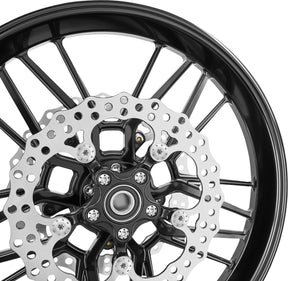 Arlen Ness 11" Spider Brake Rotor, Black Brake Rotors Arlen Ness
