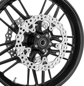 Arlen Ness 11" Spider Brake Rotor, Black Brake Rotors Arlen Ness