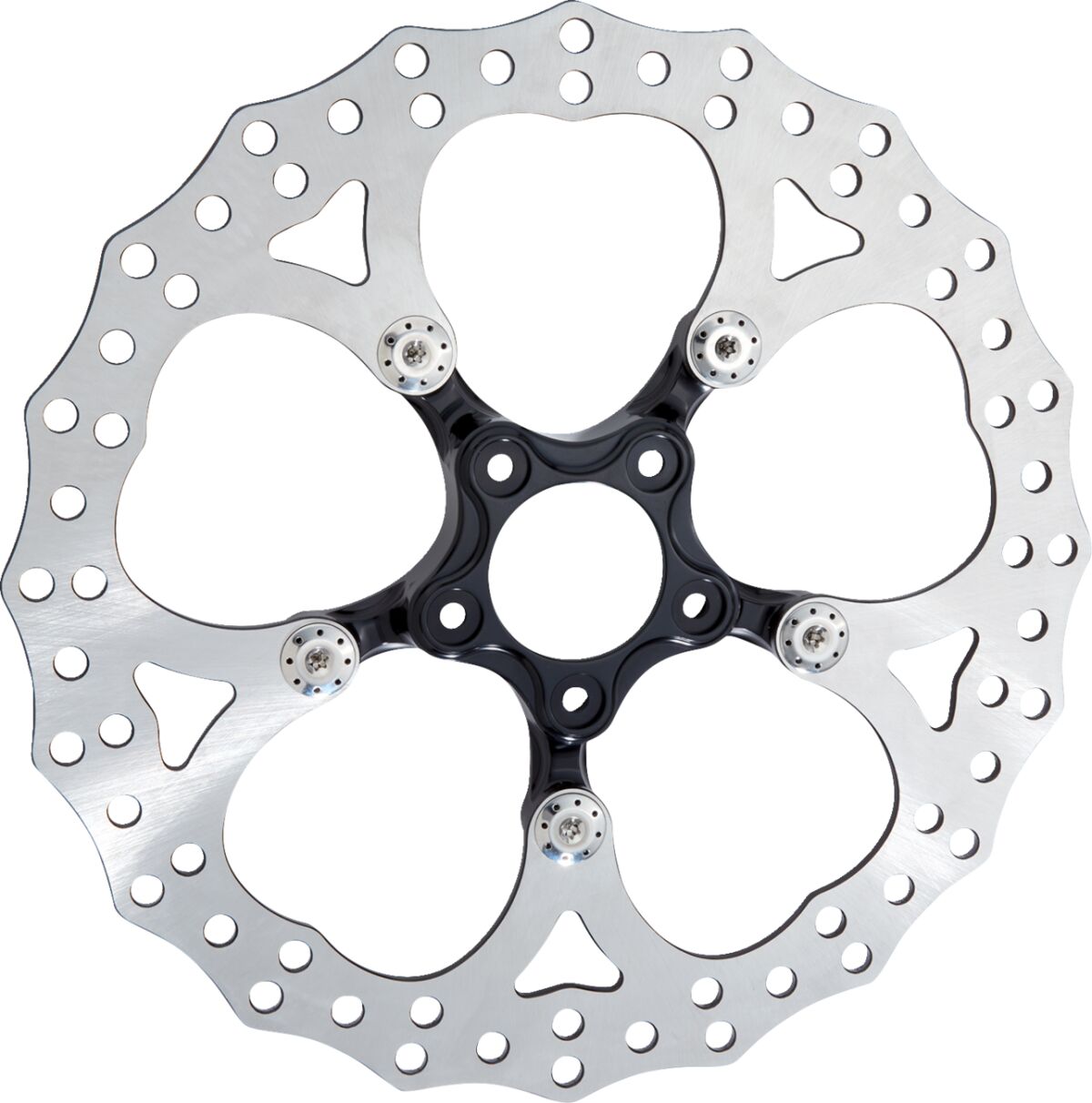 Arlen Ness 14" Spider Brake Rotor, Black Brake Rotors Arlen Ness