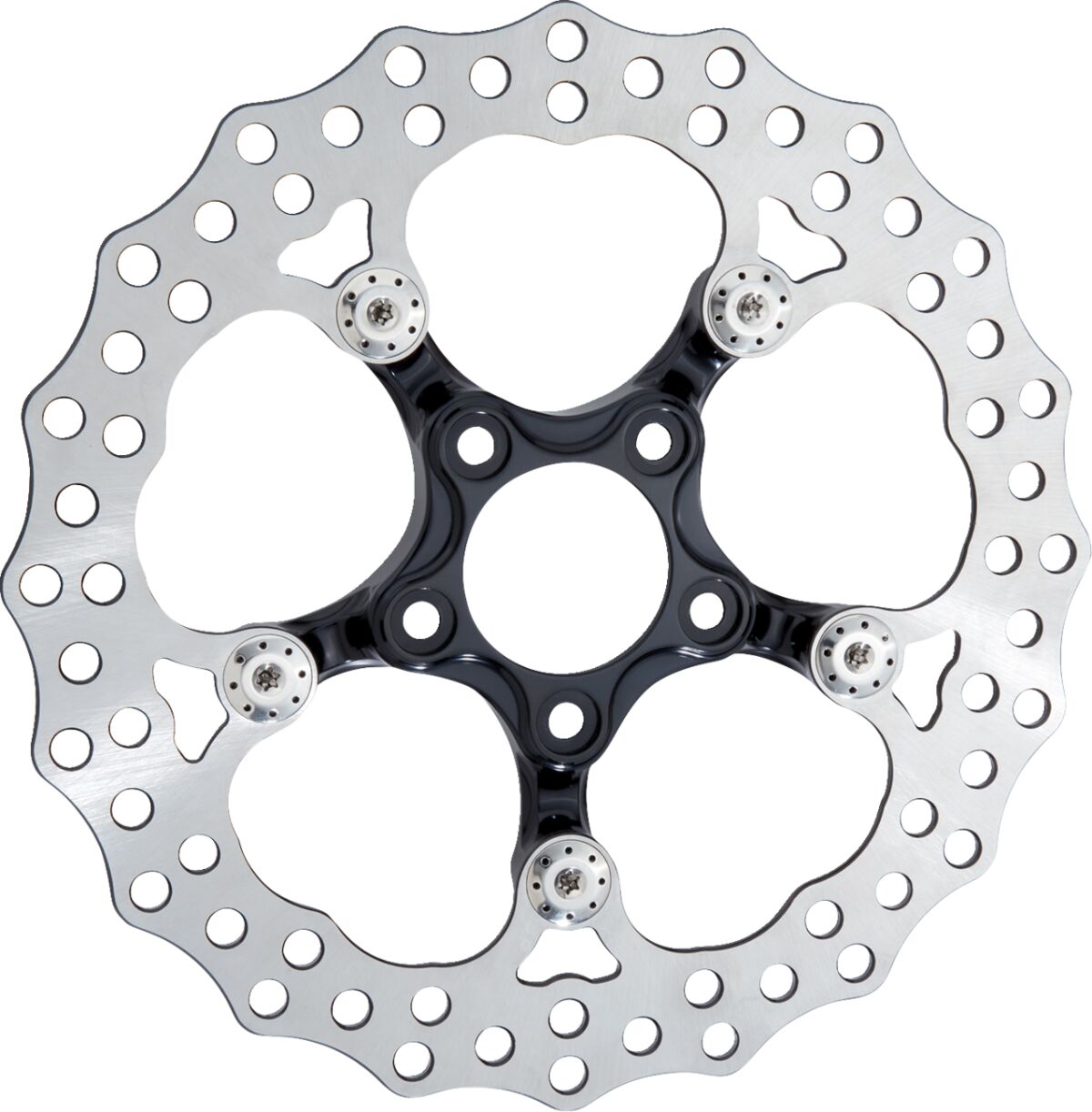 Arlen Ness 11.8" Spider Rear Brake Rotor, Black - 09+ Touring Brake Rotors Arlen Ness