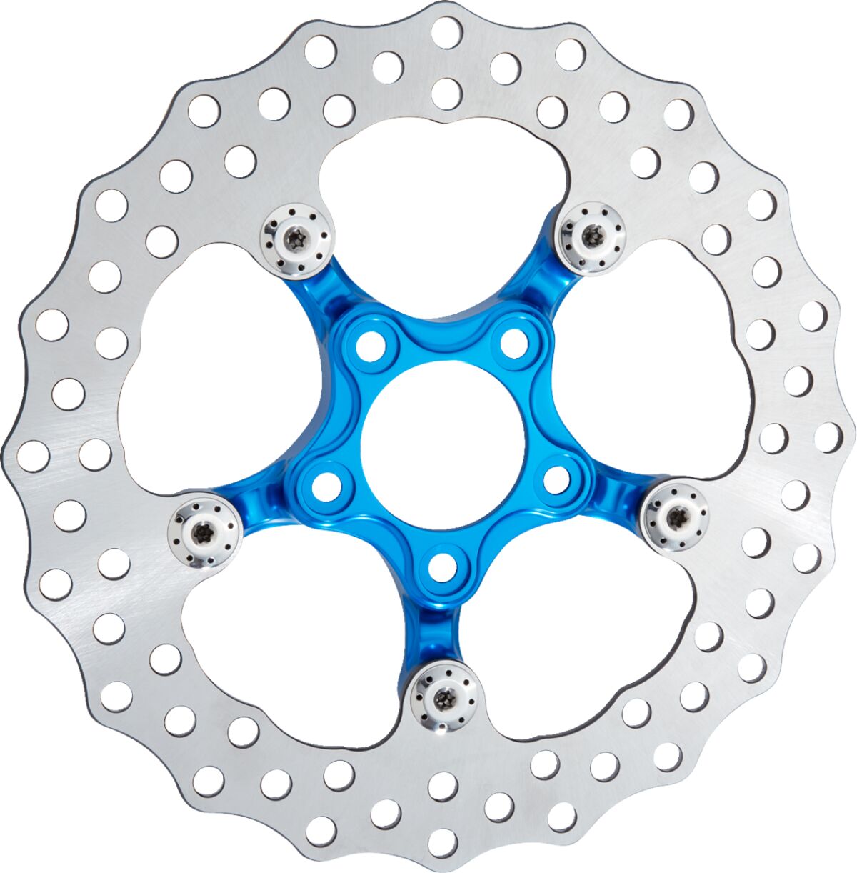 Arlen Ness 11.5" Spider Brake Rotor, Blue Brake Rotors Arlen Ness