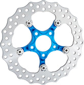 Arlen Ness 11.5" Spider Brake Rotor, Blue Brake Rotors Arlen Ness