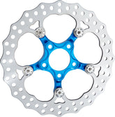 Arlen Ness 11.8" Spider Brake Rotor, Blue Brake Rotors Arlen Ness