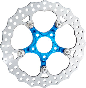 Arlen Ness 11.8" Spider Brake Rotor, Blue Brake Rotors Arlen Ness