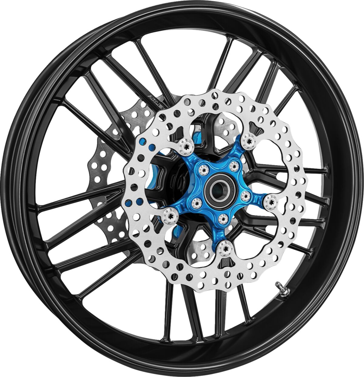 Arlen Ness 11.8" Spider Brake Rotor, Blue Brake Rotors Arlen Ness