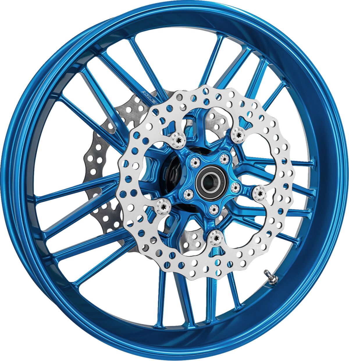 Arlen Ness 11.8" Spider Brake Rotor, Blue Brake Rotors Arlen Ness