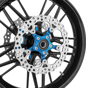Arlen Ness 11.8" Spider Brake Rotor, Blue Brake Rotors Arlen Ness