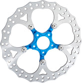 Arlen Ness 14" Spider Brake Rotor, Blue Brake Rotors Arlen Ness