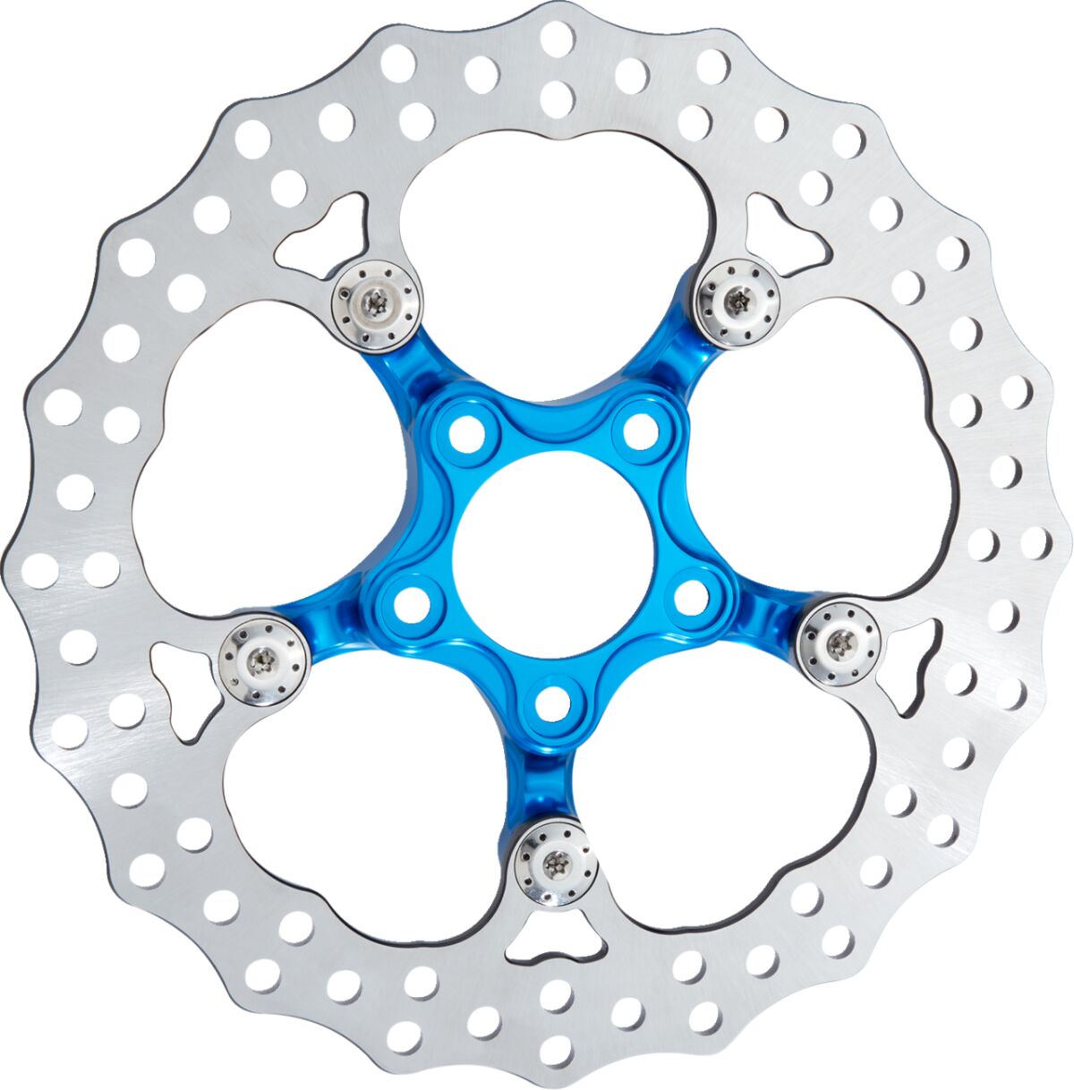 Arlen Ness 11.8" Spider Rear Brake Rotor, Blue - 09+ Touring Brake Rotors Arlen Ness