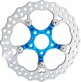 Arlen Ness 11.8" Spider Rear Brake Rotor, Blue - 09+ Touring Brake Rotors Arlen Ness