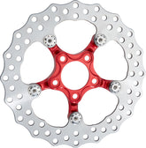 Arlen Ness 11.5" Spider Brake Rotor, Red Brake Rotors Arlen Ness